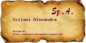 Szilasi Alexandra névjegykártya
