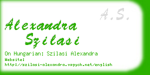 alexandra szilasi business card